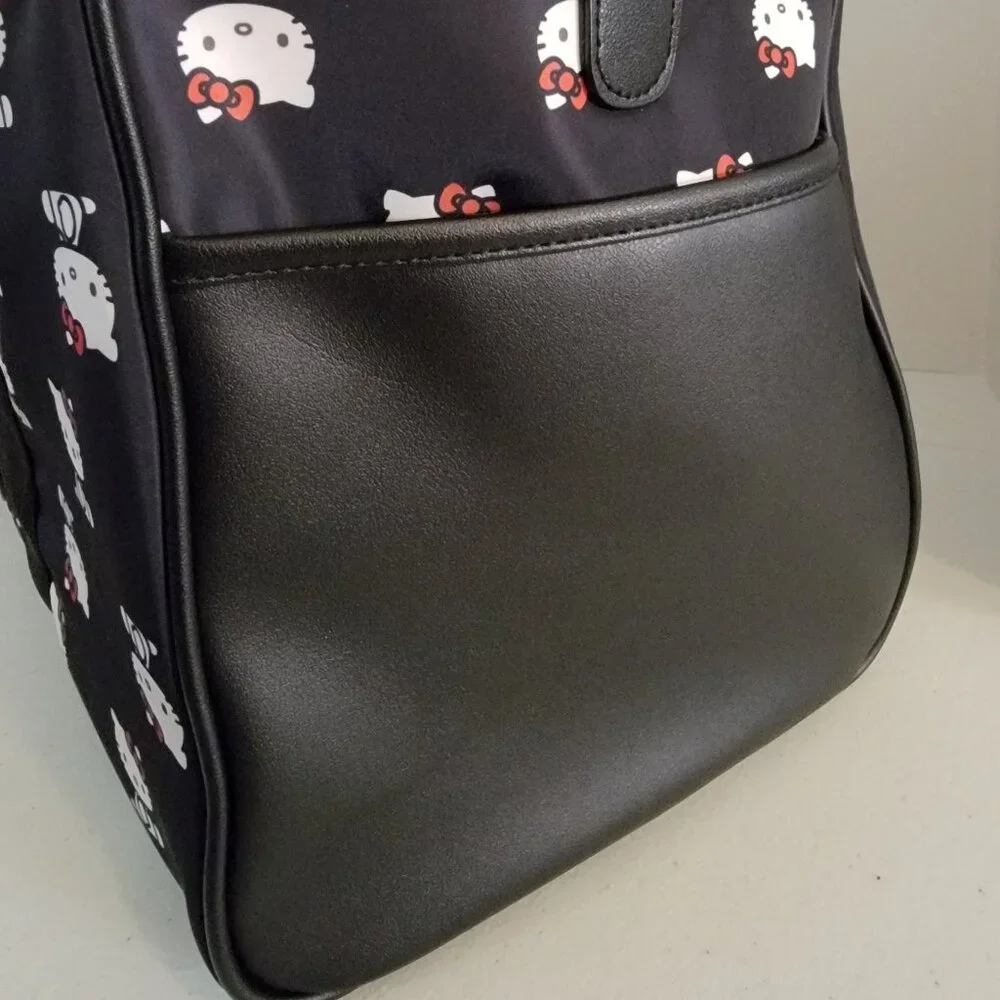 Hello Kitty Duffle Bag Sanrio Navy Weekender Travel Gym Overnight Bag New - Picture 5 of 10